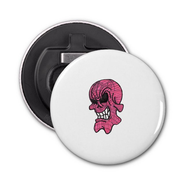 Pink Skull Bottle Opener (Front)