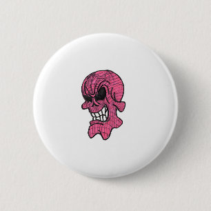 Pink Skull Button