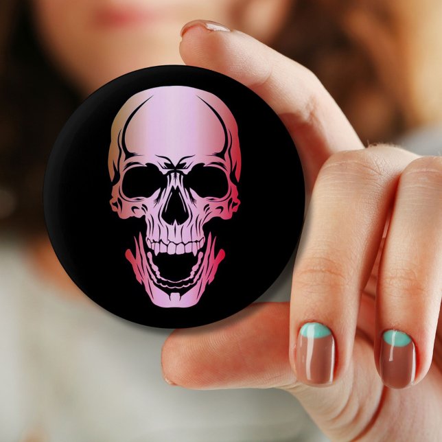 Pink Skull Button (Creator Uploaded)