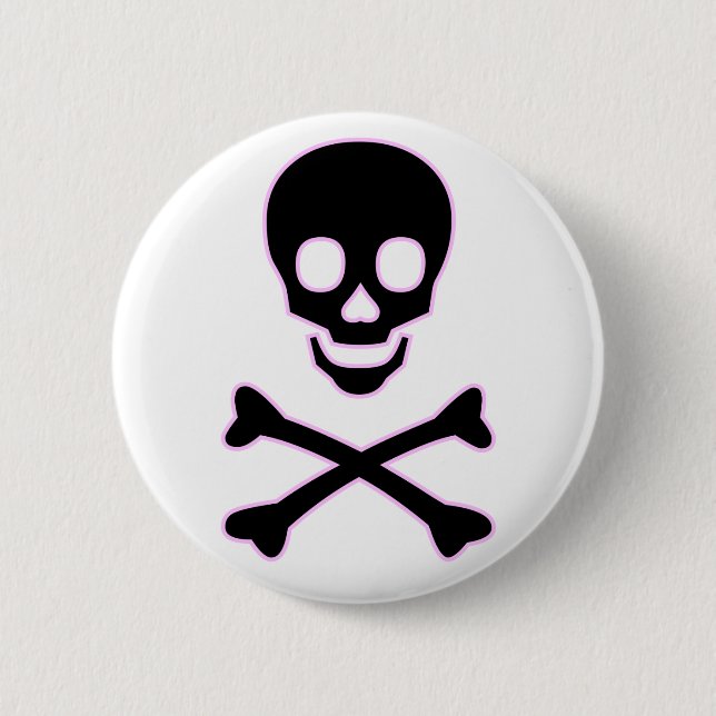 Pink Skull Button (Front)