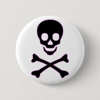 Pink Skull Button