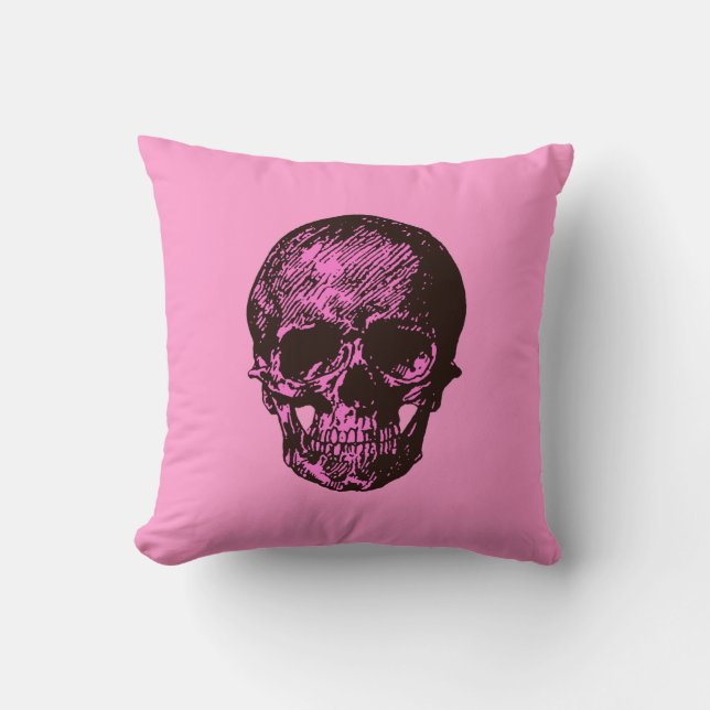 Pink Skull Cushion (Front)