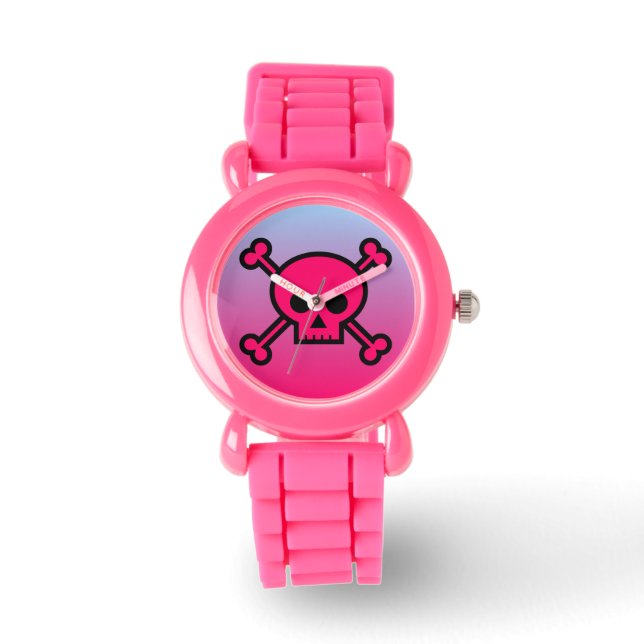 Pink Skull Design Watches (Front)
