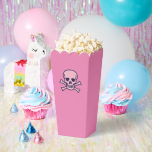 Pink Skull pink popcorn boxes