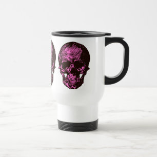 Pink Skull Travel Mug