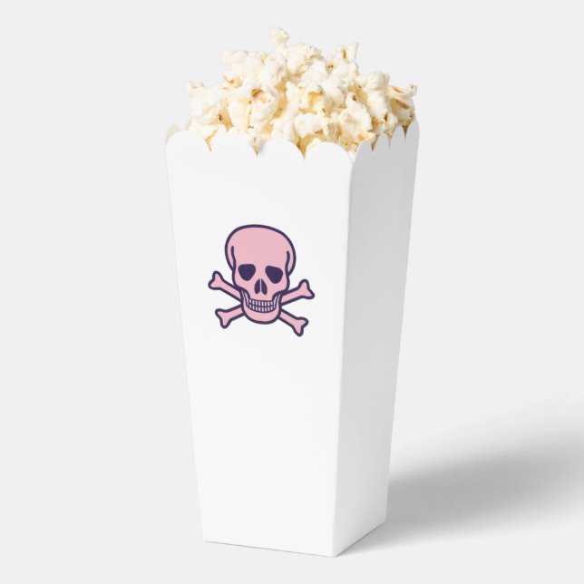 Pink Skull white popcorn boxes (Popped)