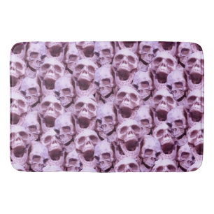 Pink Skulls Bath Mat