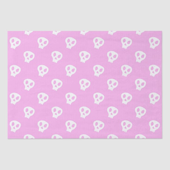 Pink Skully Tissue Paper (Front)
