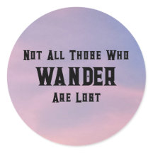 Pink Sky and Quote Sticker