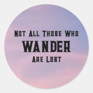 Pink Sky and Quote Sticker