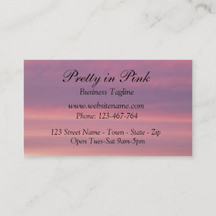 Pink Sky Business Card