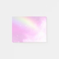 Pink Sky with Lemon Yellow Rainbow