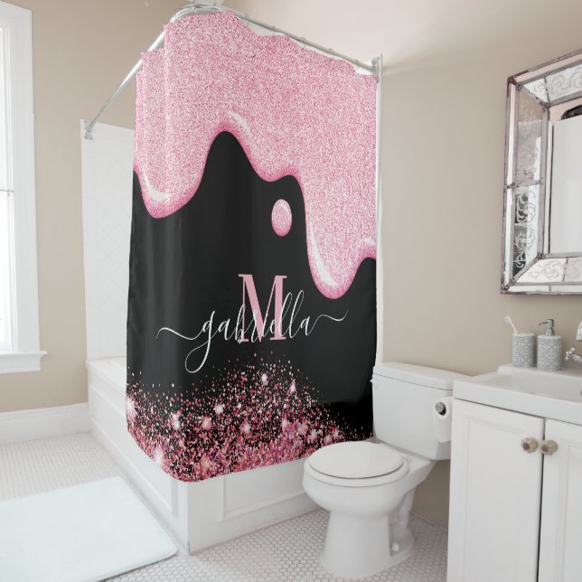 Pink Slime Shower Curtain (In Situ)