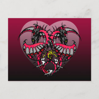 Pink Smoke Dragonheart Postcard