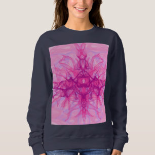 PINK SMOKE - Modern and abstract Fractal Art - Sweatshirt