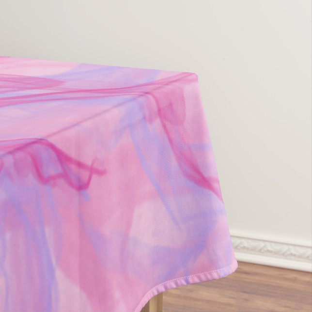 PINK SMOKE - Modern and abstract Fractal Art - Tablecloth (In Situ)