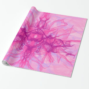 PINK SMOKE - Modern and abstract Fractal Art - Wrapping Paper