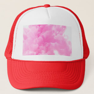 pink smoke trucker hat