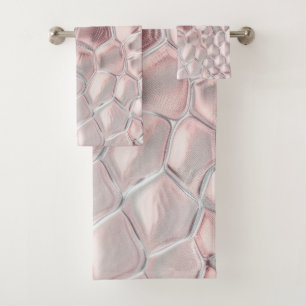 Pink & Smooth Animal Print Bath Towel Set