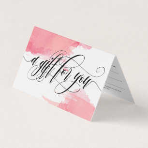 Pink Smudges - A Gift For You - Gift Certificate