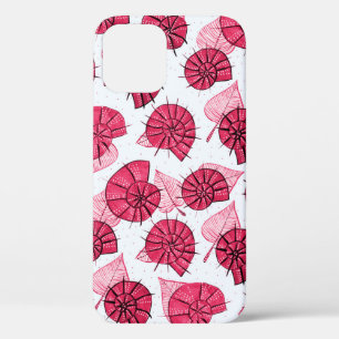 Pink Snails Pattern Girly Zoology iPhone 12 Pro Case