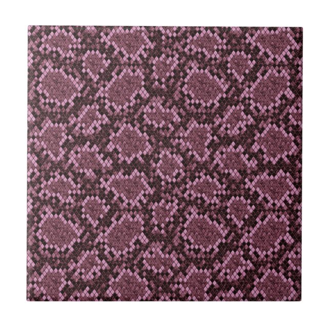 Pink Snake Print Tile (Front)