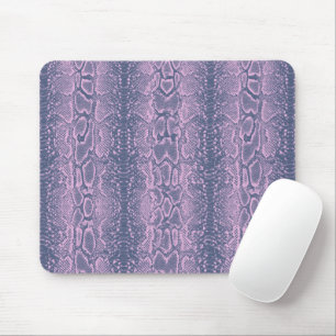 Pink Snake Skin Animal Print Mouse Pad