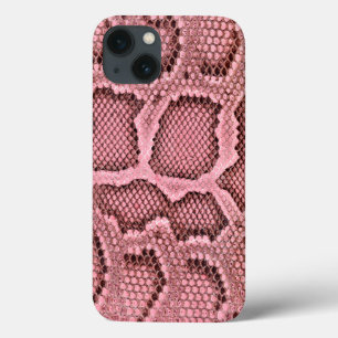 Pink Snake Skin iPhone 13 Case