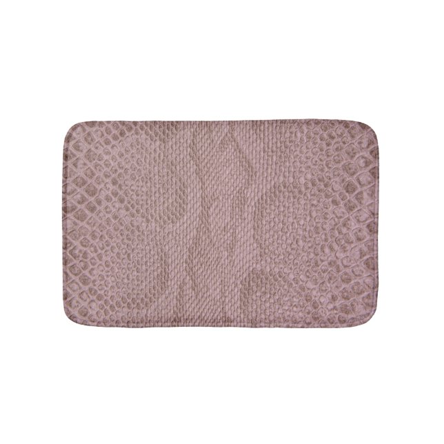 Pink Snakeskin  Bath Mat (Front)