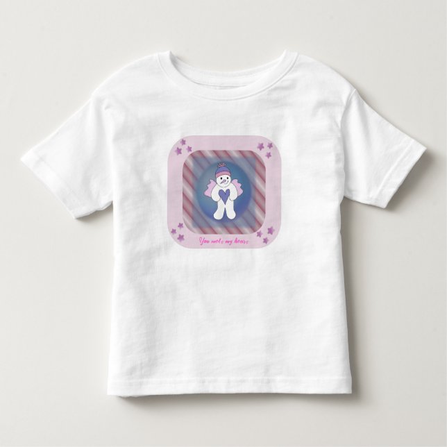 Pink Snow Angel T-Shirt (Front)