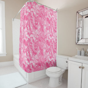 Pink Snow Shower Curtain