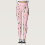 Pink Snowboarders Snowboarding Illustration Leggings<br><div class="desc">Cool whimsical illustration art of colourful snowboarders, snowboarding downhill in mountains among pine, spruce, and pine trees on fresh snow powder. Snowboard and Xmas outdoor sport in a winter forest. Snowboarder gifts. Snowboarding girl pastel pink holiday Christmas design</div>