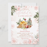 Pink Snowflake Bridal Luncheon Pancake & Cocoa