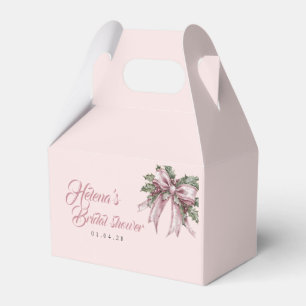 Pink Snowflake Favour Box   Winter Bridal Shower