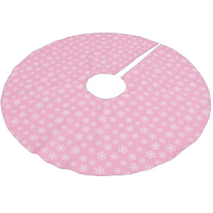 Pink Snowflake Tree Skirt