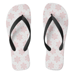 Pink Snowflakes Jandals