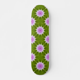 Pink Snowflakes Skateboard