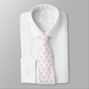 Pink Snowflakes Tie