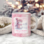 Pink Snowman Kids Mug Sweet Winter Forest Gift<br><div class="desc">✅ For matching items search #67S in my collections ✅ 🎀 Celebrate the magic of the holidays with this charming Christmas mug featuring a cute watercolor pink snowman surrounded by a dreamy winter forest scene. Designed in soft pastel pinks and cozy snowy textures, this festive mug is perfect for kids...</div>