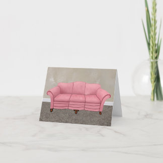 Pink Sofa  Note Card