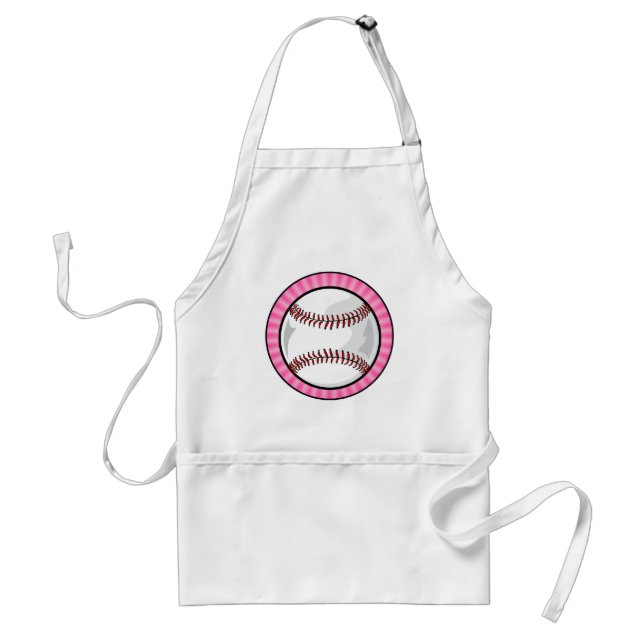 Pink Softball Standard Apron (Front)