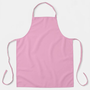 Pink, solid color apron