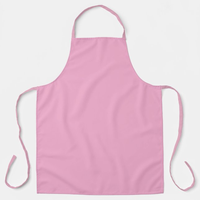 Pink, solid colour apron (Front)