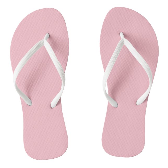 Pink Solid Colour Jandals (Footbed)