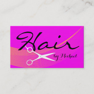 Pink Solid Hair Stylist Appointment #3 Card