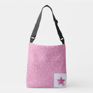 Pink sparkle crossbody bag