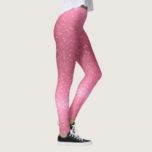 Pink Sparkle Gradient Leggings