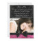 Pink Sparkle-look Bow Photo Graduation Invitation