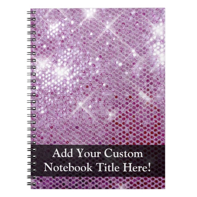 Pink Sparkle-Look Notebook (Front)