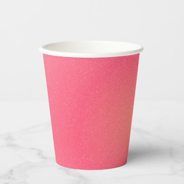 Pink Sparkle Paper Cup (Front)